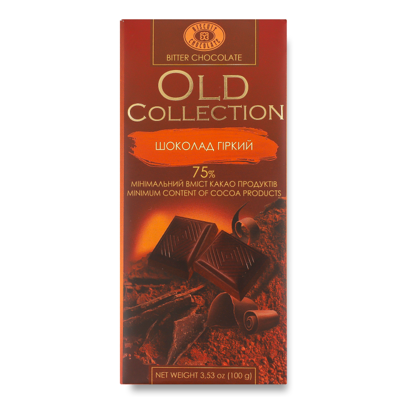 Шоколад Презент гіркий 100г Бісквіт-шоколад