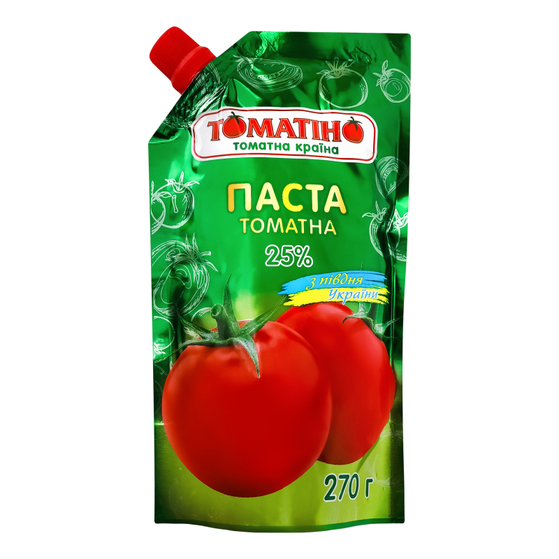 Паста томатная 25% Томатіно д/п 270г Томатіно(4820266360450): купить в ...