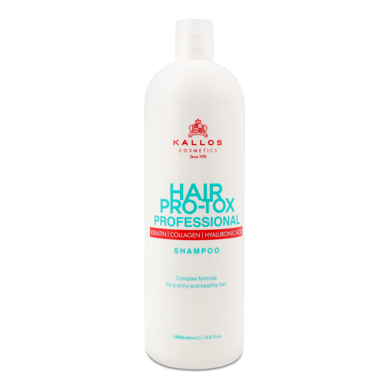Шампунь д/волосся Про-токс з кератином коллагеном та гіалуроновою кислотою 1000мл Каллос