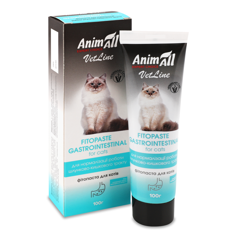 Фітопаста д/котів VetLine д/нормалізації роботи ШКТ 100г AnimAll