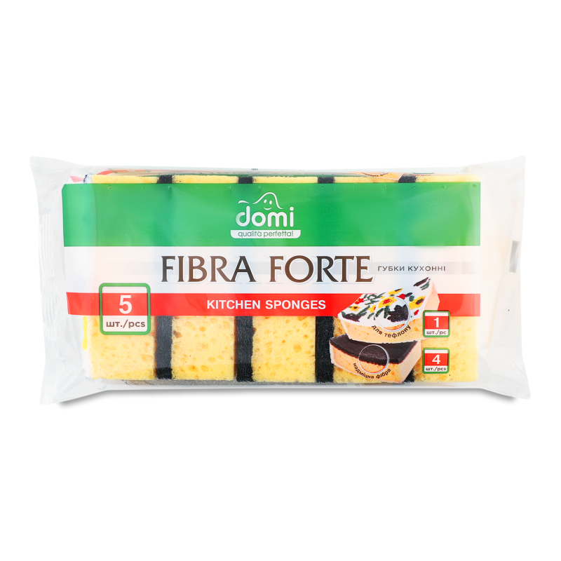 Губка кухонна 5шт арт0818 Домі
