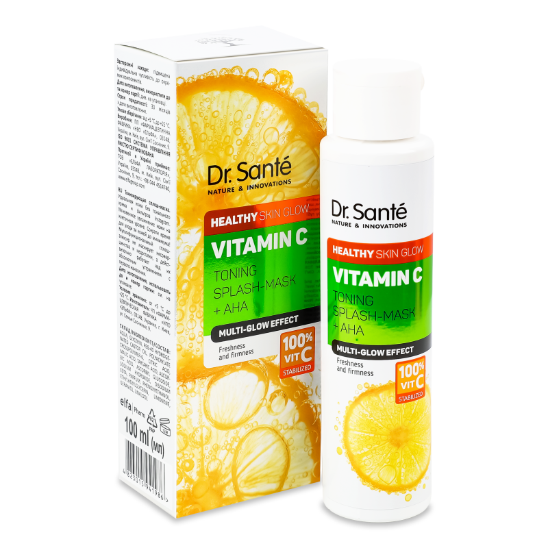 Сплеш-маска д/обличчя Vitamin C тонізуюча 100мл Dr.Sante