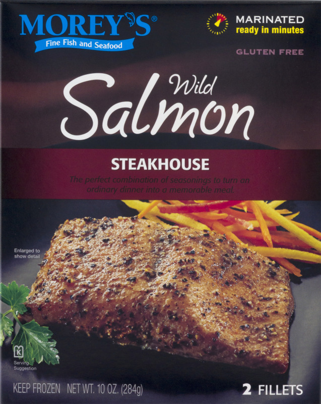 Morey's Wild Salmon Steakhouse Fillets 2 CT Morey's(15292207068