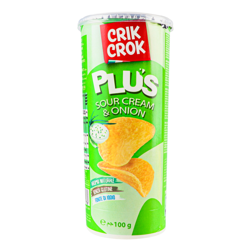 Чипсы Sour Cream&Onion Crik Crok тубус 100г Crik Crok(18002085001773 ...