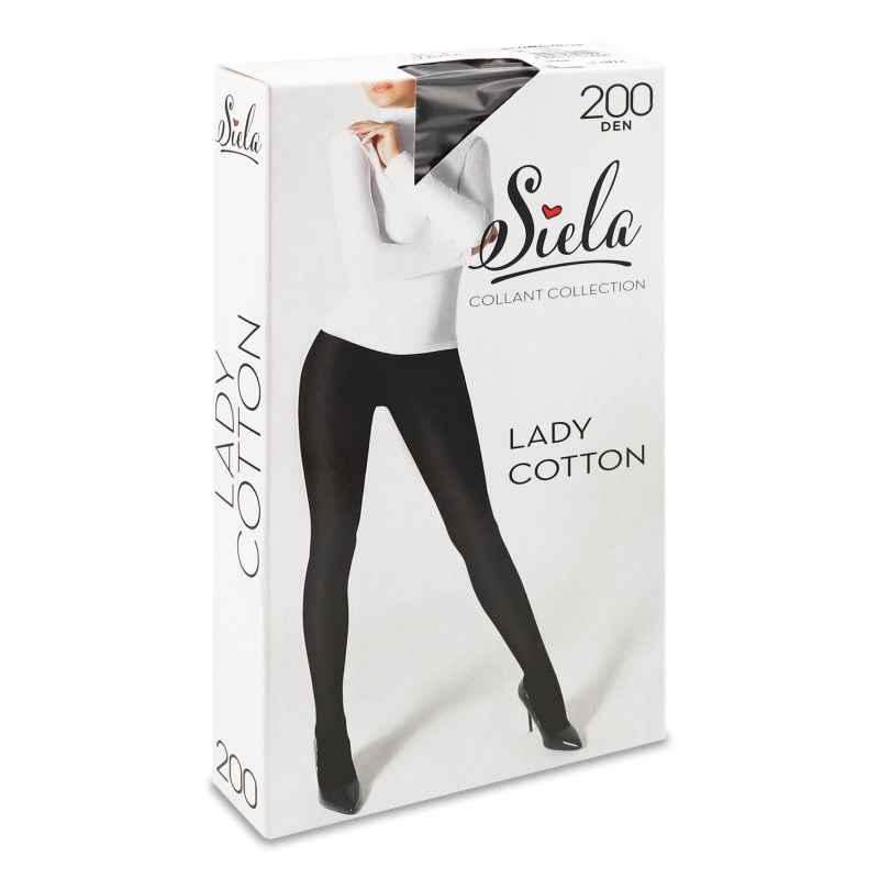 Колготи жіночі Леді Коттон неро 200ден р.4 Сіела