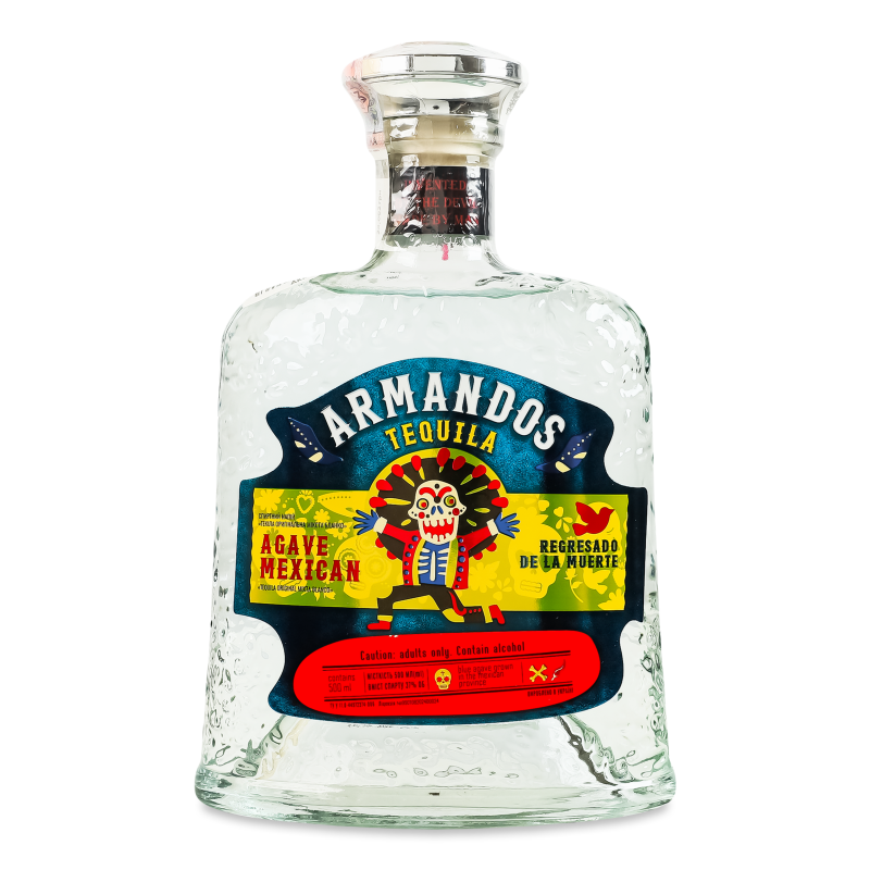 Напій спиртний Текіла Original Mixta Blanko 37% 0,5л Armandos
