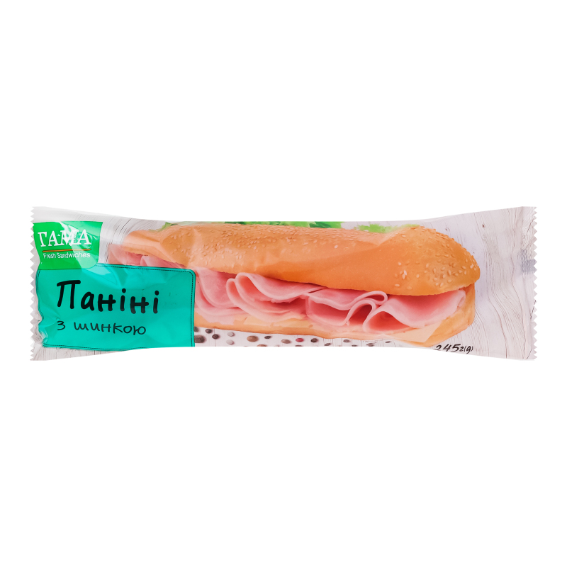 sandwichページ Панини с ветчиной Гама Fresh Sandwiches м/у 245г Гама Fresh