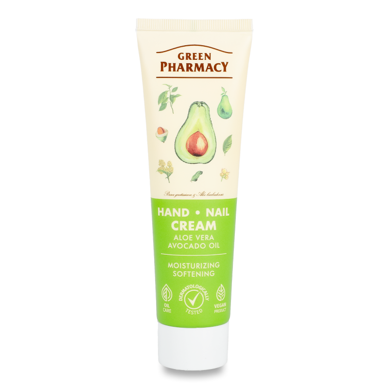 Крем д/рук та нігтів Алоє 100мл Зелена аптека