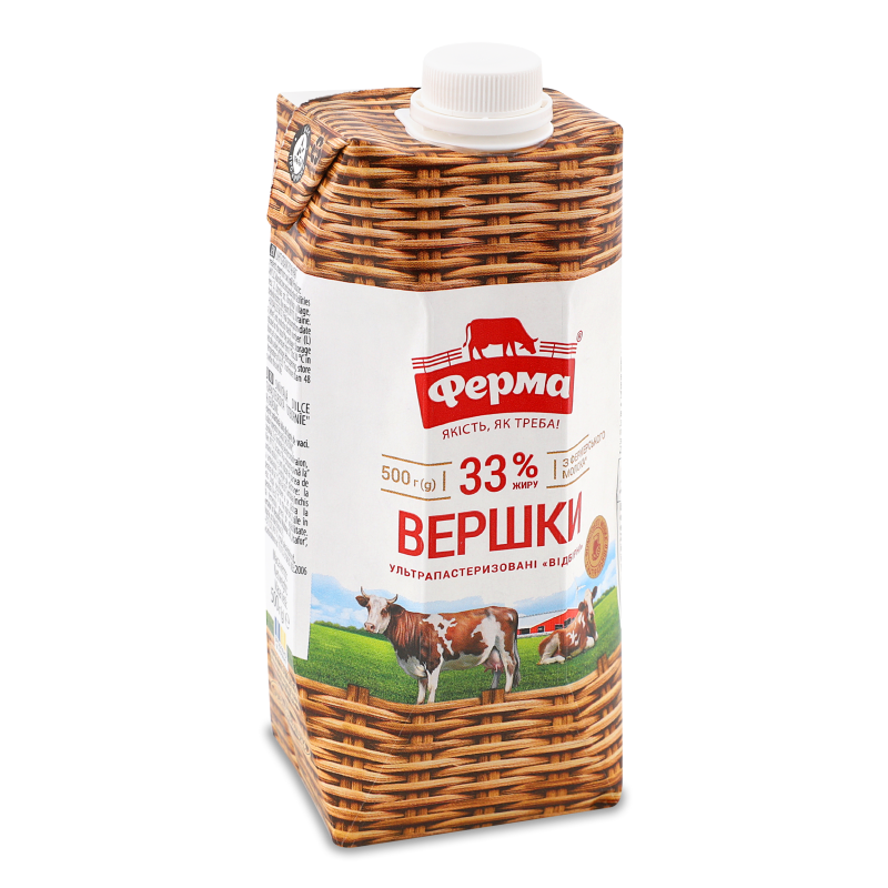 Вершки 33% 500г т/п Ферма