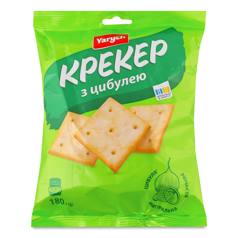 Крекер з цибулею 180г Ярич