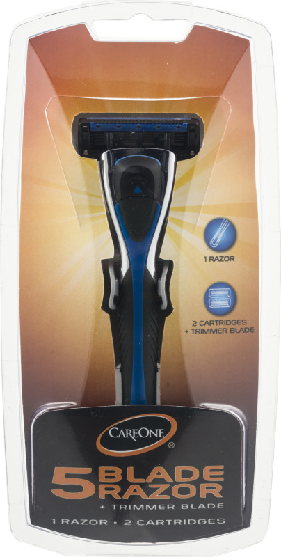 CareOne 5 Blade Razor + Trimmer Blade 1 Razor 2 Cartridges CareOne ...