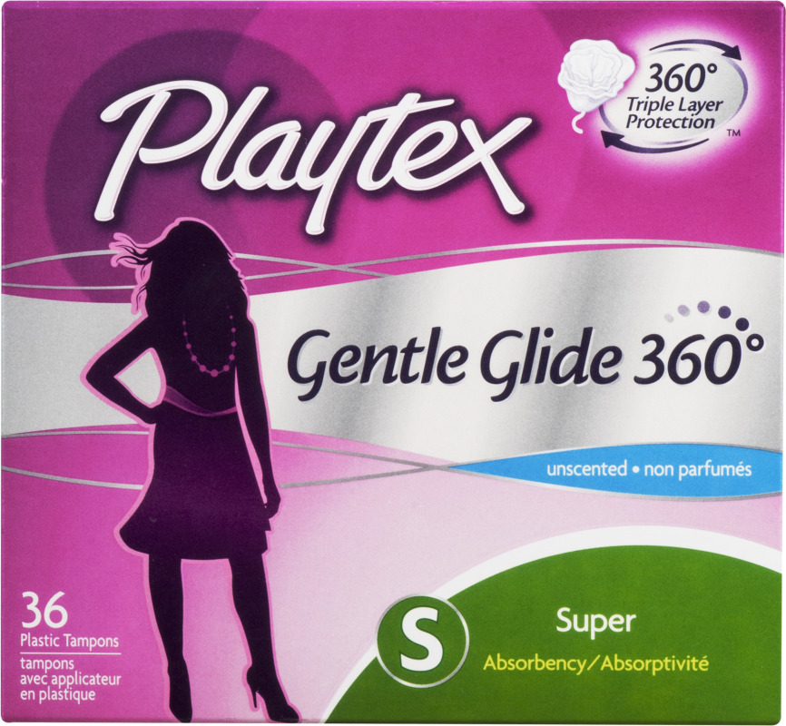 Playtex Playtex Plastic Tampons Gentle Glide 360 Super Unscented 36