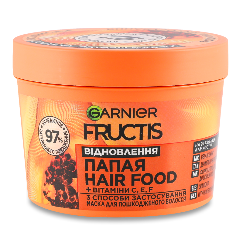 Маска д/волосся Fructis Папайя Відновлення 390мл Garnier