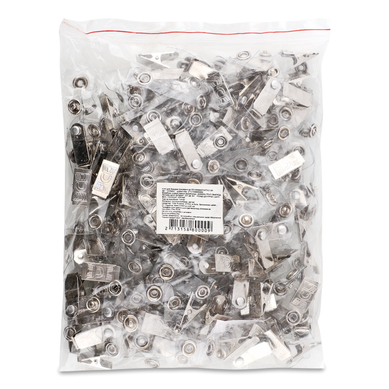 Кліп д/бейджа прозорий STATYE136