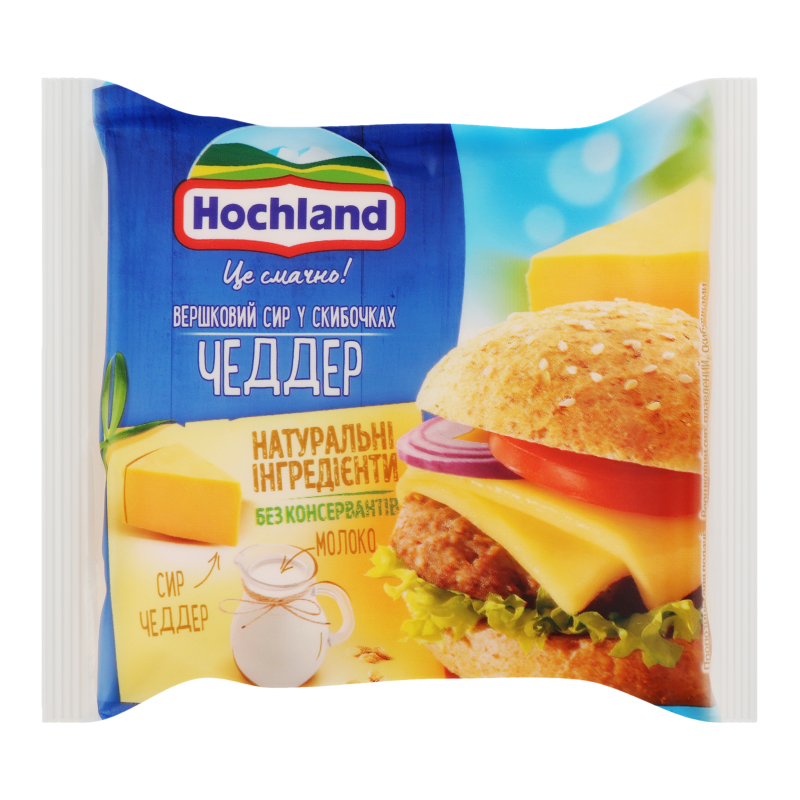 Сыр плавленный 41% Чеддер Hochland м/у 130г Hochland(5902899145037 ...