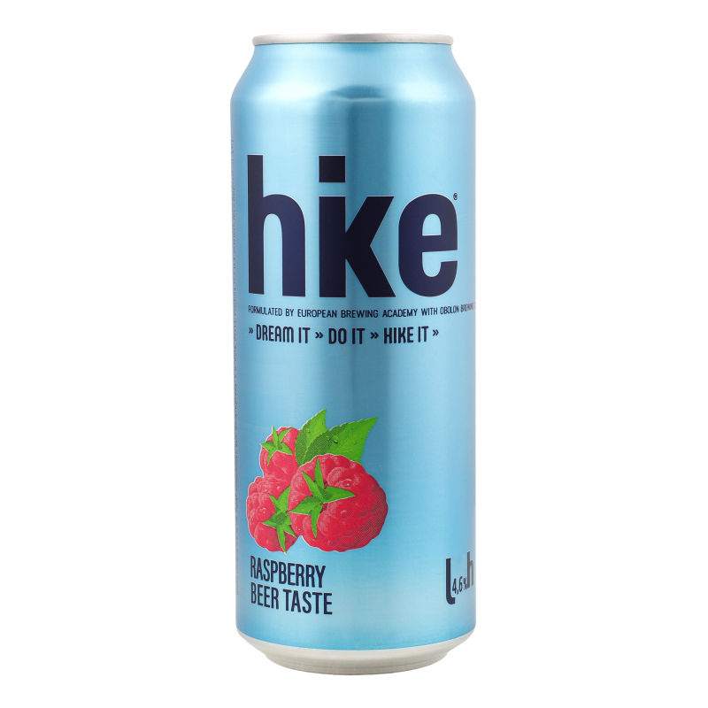 Пиво специальное 0.5л 4.6% пастеризованное Малина Hike ж/б Hike