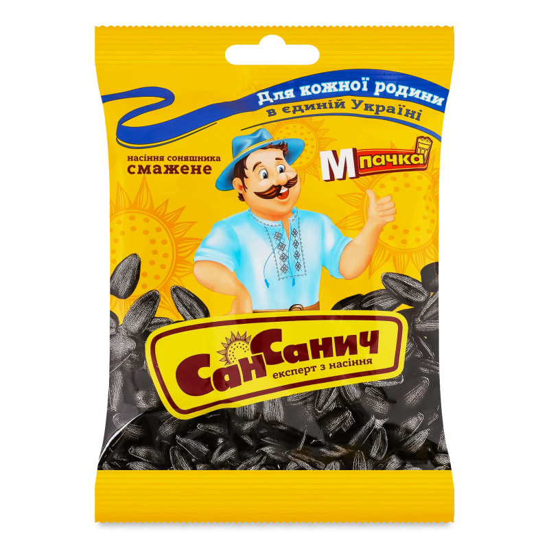 Насіння соняшника смажене 70г СанСанич