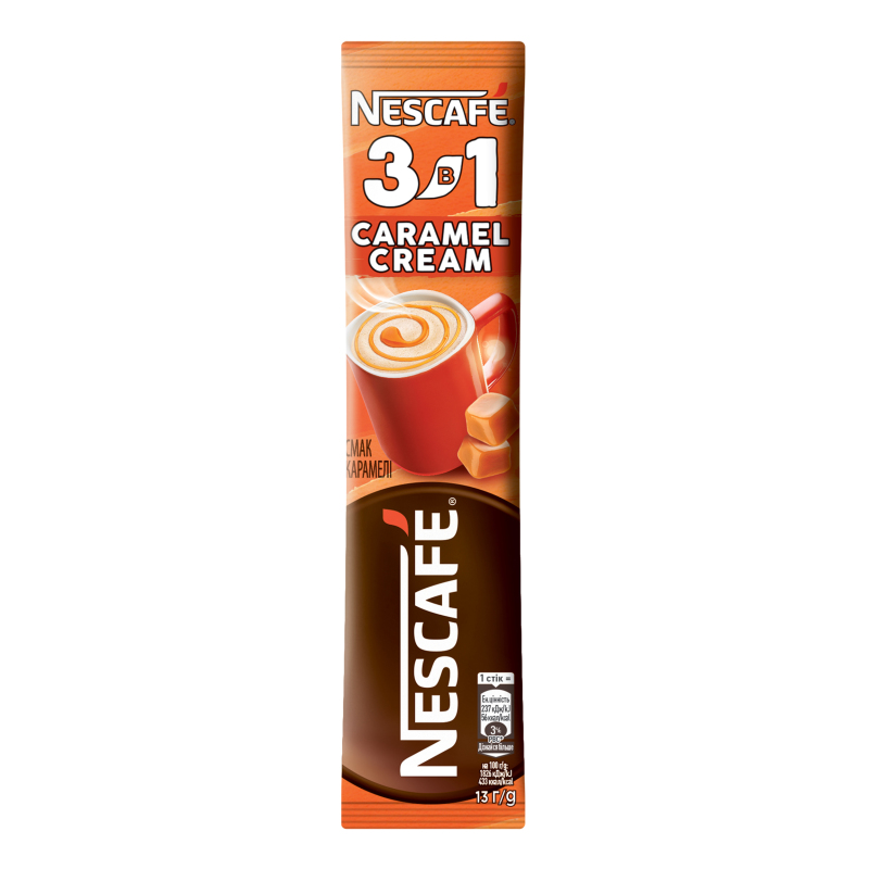 Напиток кофейный растворимый 3в1 Caramel Cream Nescafe м/у 13г