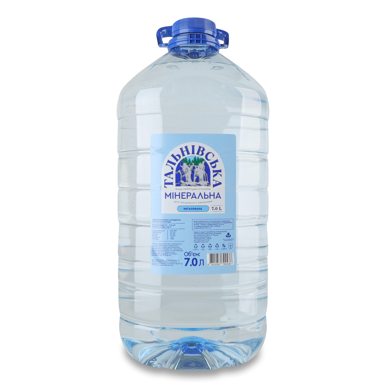 Вода мінеральна негазована 7л пет Тальнівська
