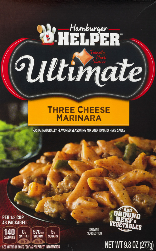 Hamburger Helper Ultimate Three Cheese Marinara Hamburger Helper