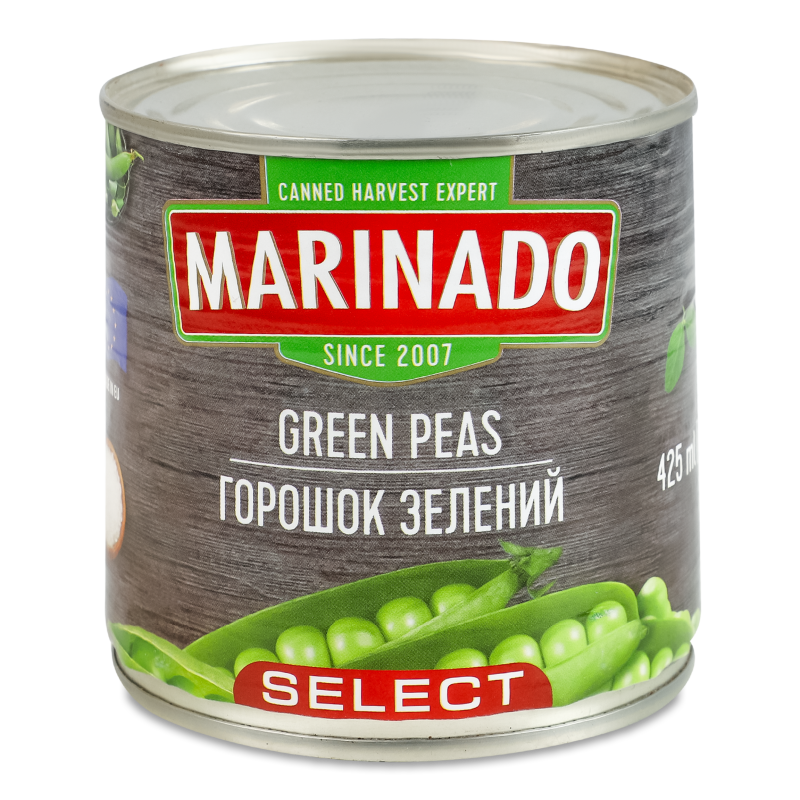Горошок зелений Select 425мл ж/б Marinado