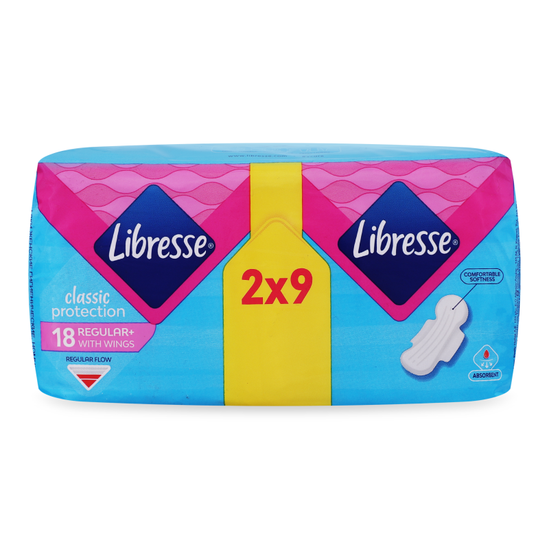 Прокладки гігієнічні Класік Протекшн Регулар 2*9шт Лібрес