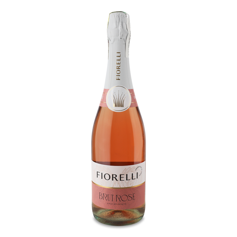 Вино ігристе Brut Rose рожеве сухе 11% 0,75л Fiorelli