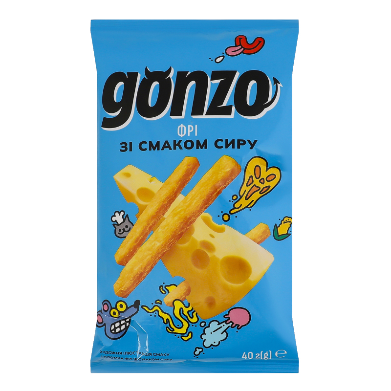 Соломка фри со вкусом сыра Gonzo м/у 40г Gonzo(4820051241025
