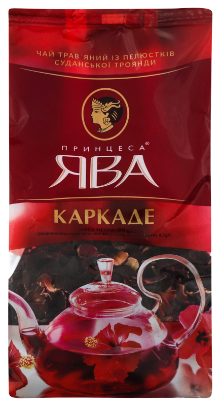 Чай травяной из лепестков суданской розы Каркадэ Принцесса Ява м/у 80г ...