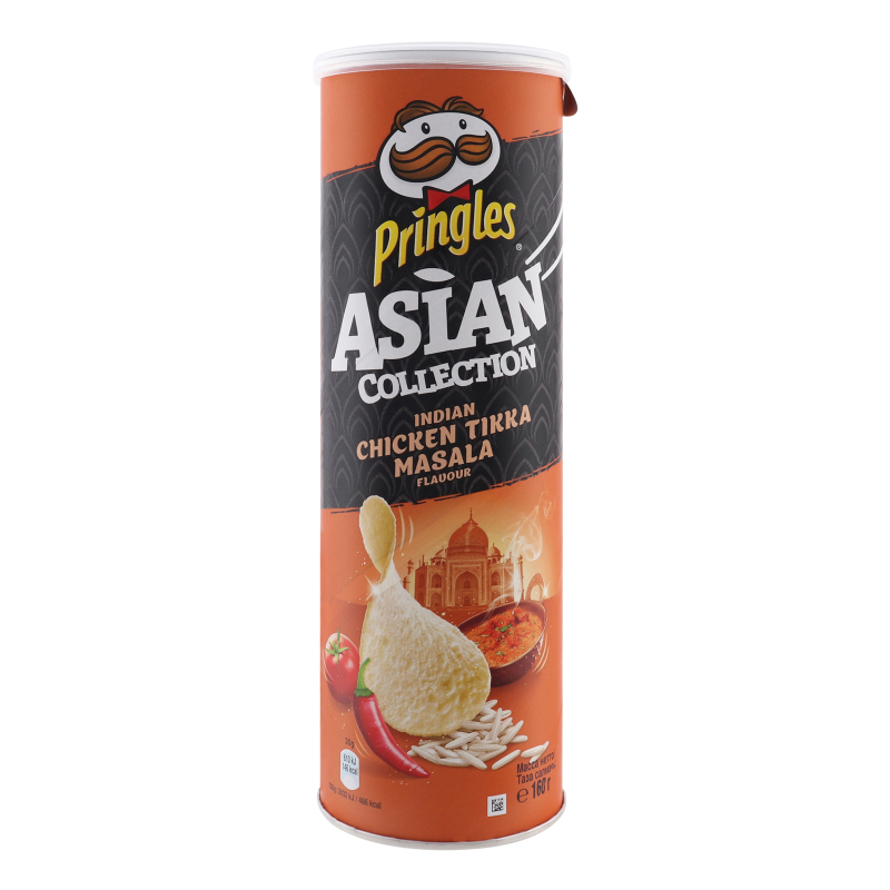 Чіпси рисові Курка з індійськими спеціями Tikka Masala Asian collection Pringles тубус