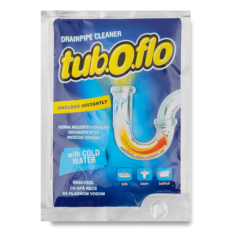Засіб д/очищення зливних труб з холодною водою 55г Tub.o.flo
