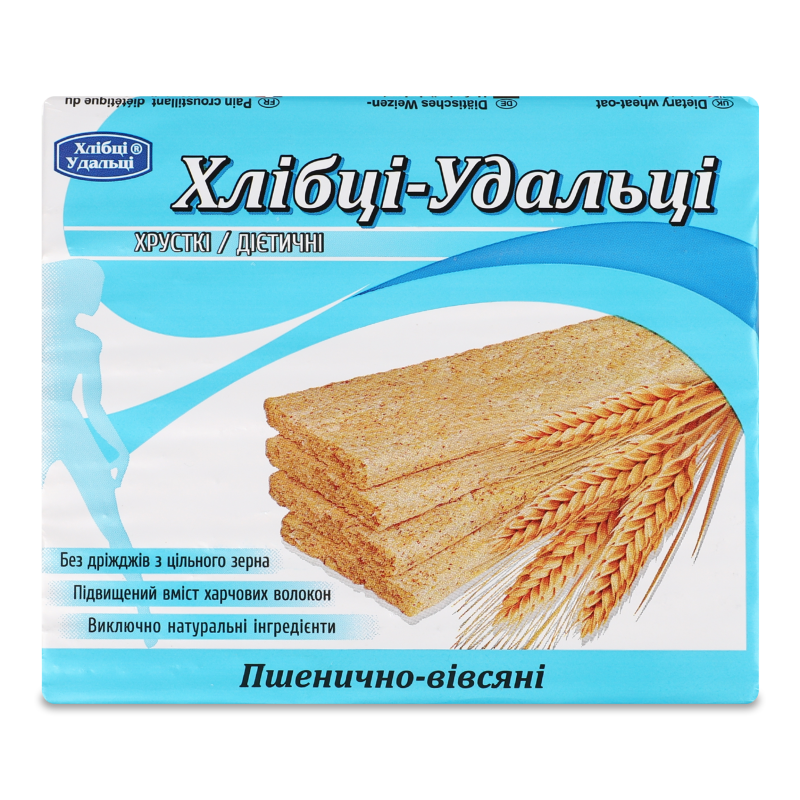 Хлібці пшенично-вівсяні 100г Хлібці Удальці