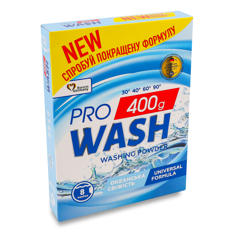 Порошок пральний Океанська свіжість універсальний 400г Pro Wash