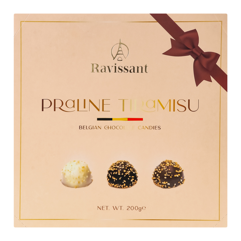 Цукерки шоколадні Praline tiramisu Ravissant к/у
