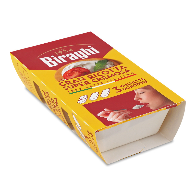 Сир вершковий Гран Рікотта 3*50г Бірахі
