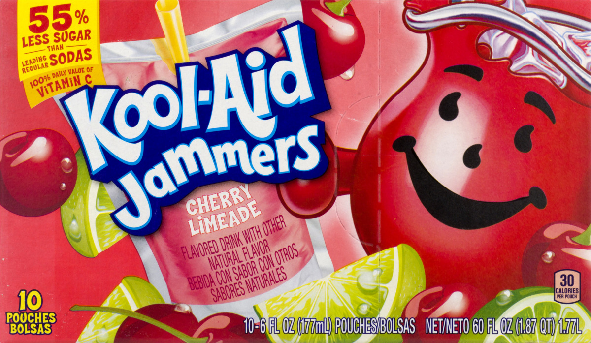 Kool-Aid Jammers Cherry Limeade - 10 CT Kool-Aid(43000066409