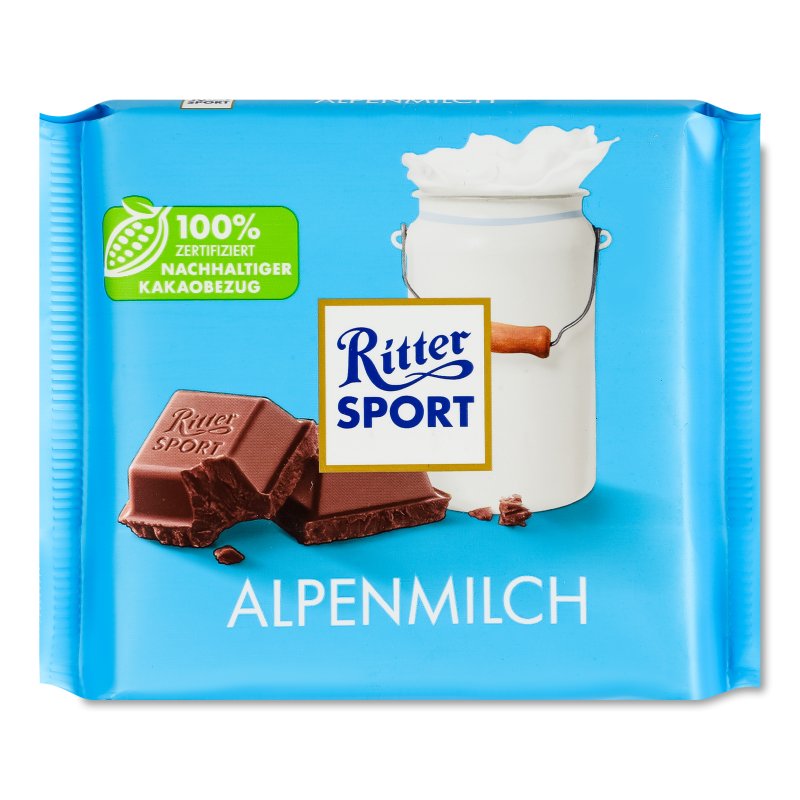 Шоколад Alpenmilch молочний 100г Ritter Sport