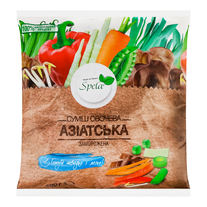 Смесь овощная замороженная Азиатская Spela м/у 400г Spela(4820120681530 ...