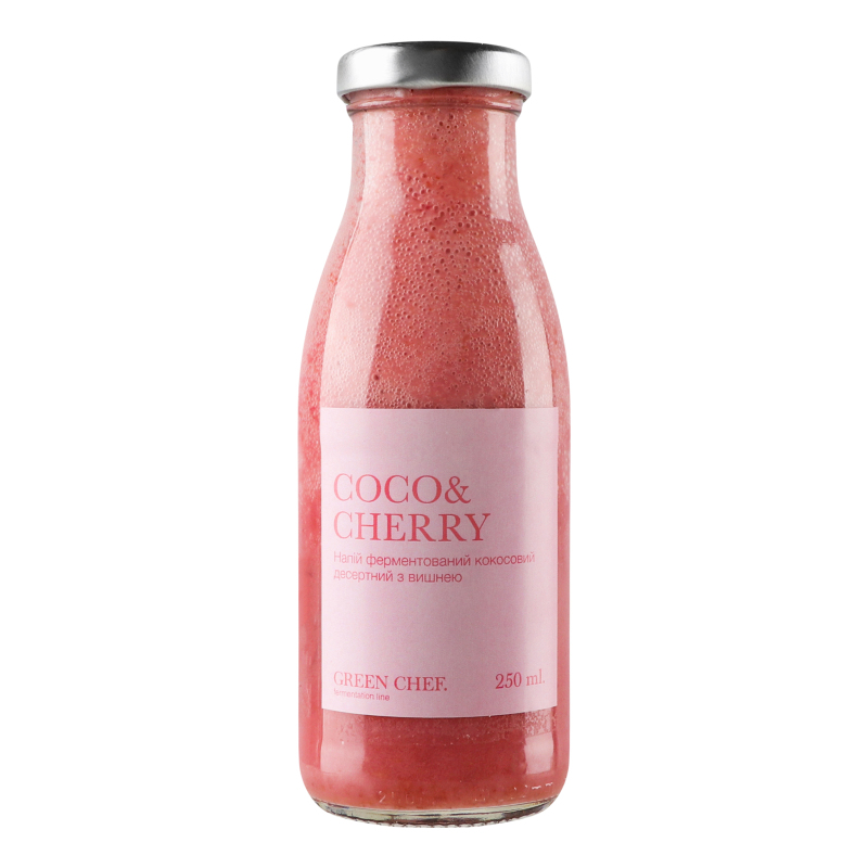 Напій ферментований кокосовий десертний з вишнею Coco&Cherry Green Chef с/пл