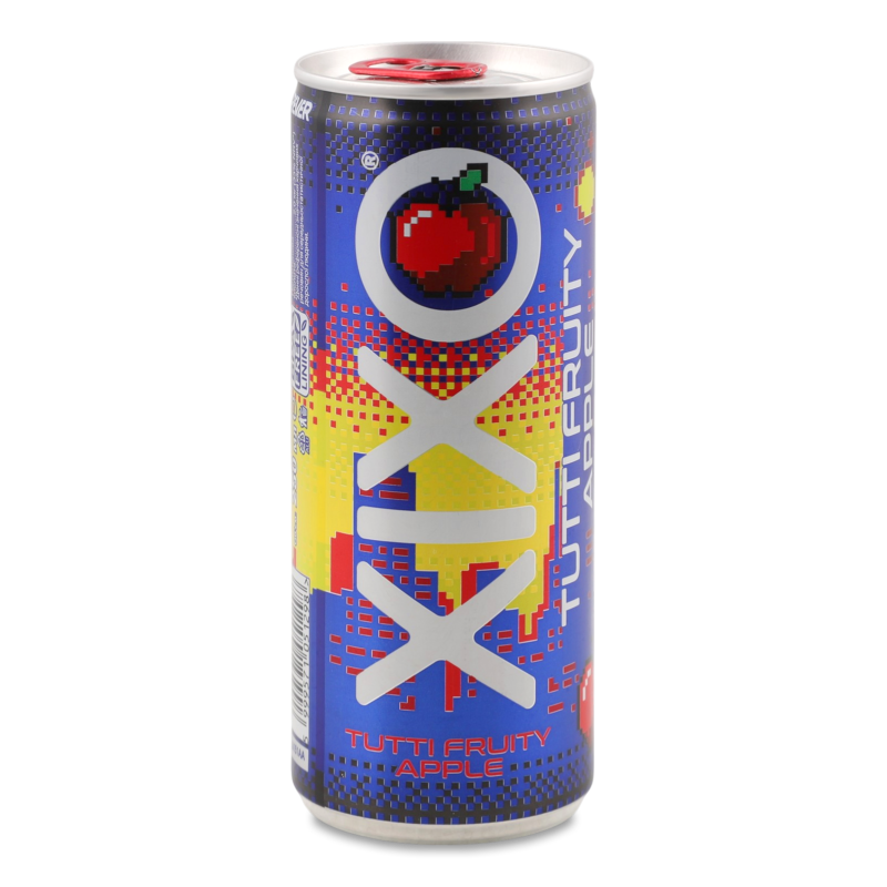Напій безалкогольний Tutti Fruity Apple газований 250мл ж/б Xixo