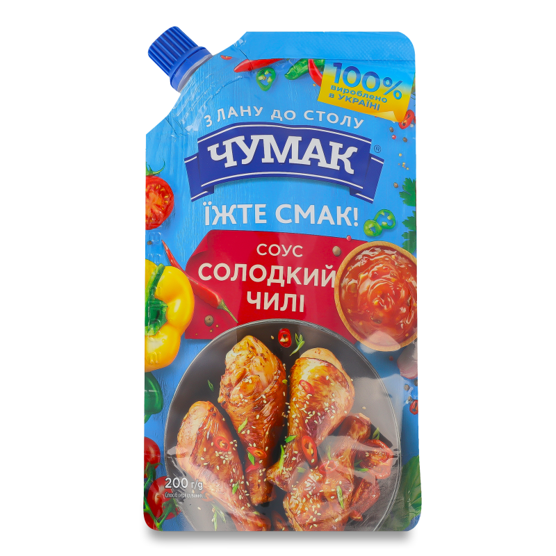 Соус Солодкий чилі 200г д/п Чумак