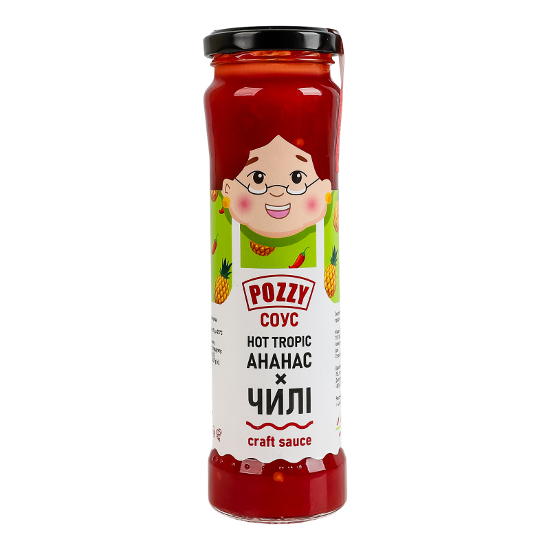 Соус Ананас х чилі Hot tropic Pozzy с/б