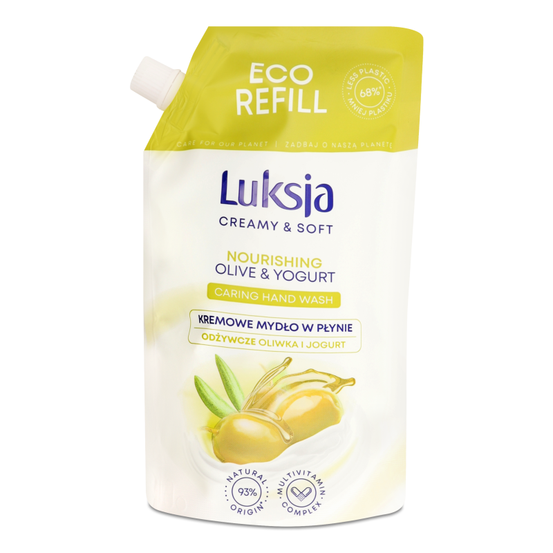 Крем-мило рідке Олива та йогурт 400мл д/п Luksja Creamy&Soft