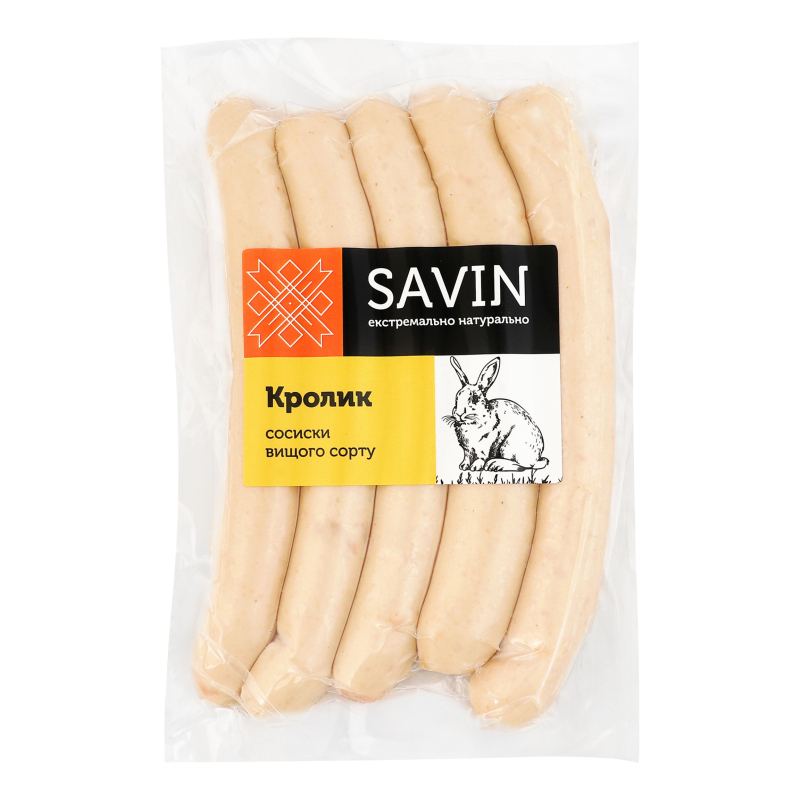 Сосиски Кролик Savin Product в/с кг