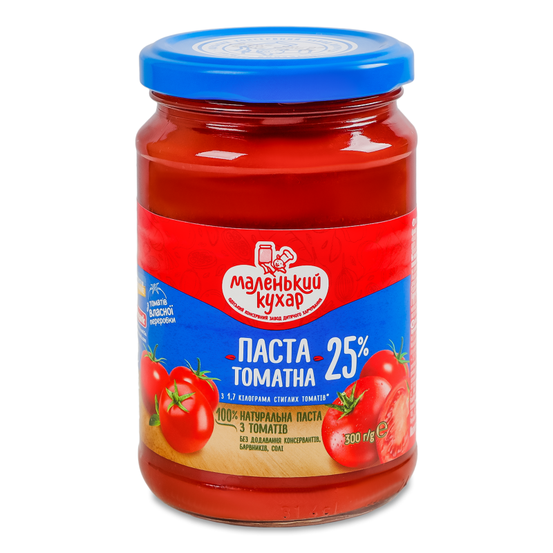 Паста томатна 25% 300г твіст/б Маленький кухар