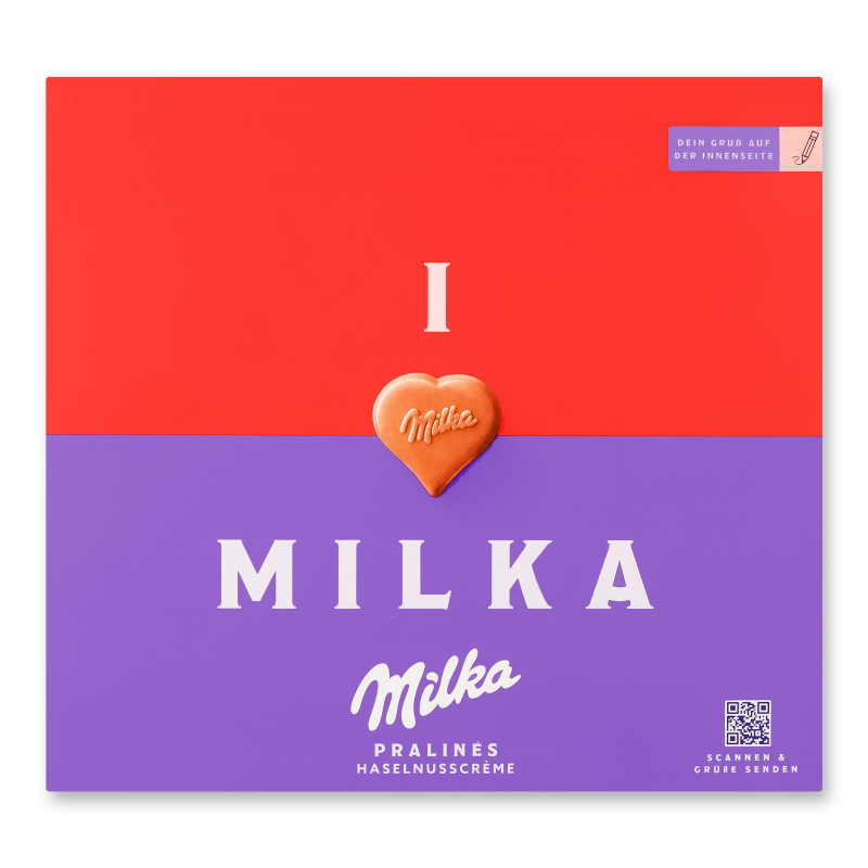 Цукерки з молочного шоколаду з горіховою начинкою 110г Мілка