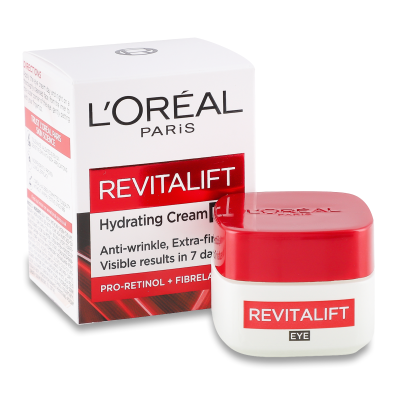 Крем-догляд д/шкіри навколо очей Ревіталіфт Гідрейтінг 15мл Лореаль