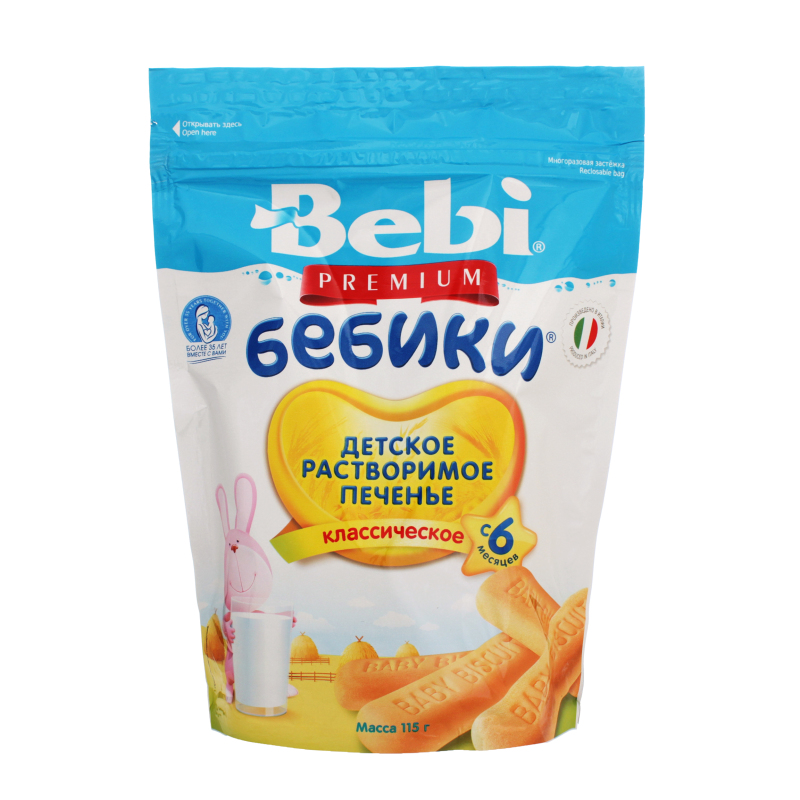 Печиво Bebi Premium Bebiki класичне 115г х12(3838471033954): купить в ...