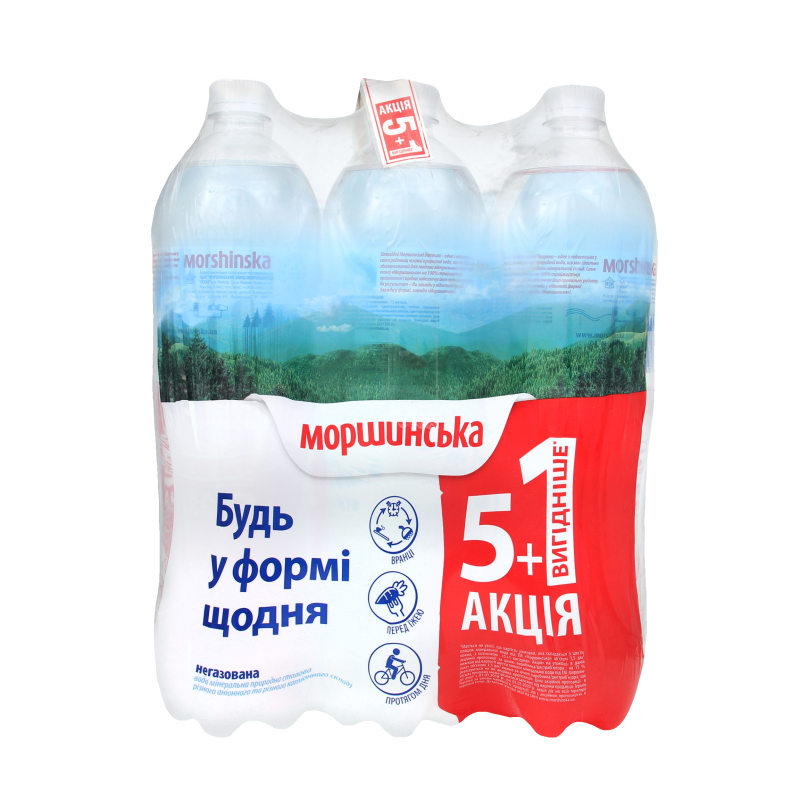 Вода минеральная негазированная Моршинська м/у 6х1.5л Моршинська ...