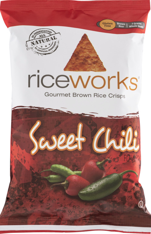 Riceworks Gourmet Brown Rice Crisps Sweet Chili Riceworks(616676092289